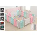 Advwin Foldable Baby Playpen 20 Panel Pink