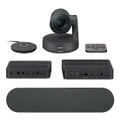 Logitech 960-001219 Rally Ultra HD Conference System Kit 1X Camera 2X Hub 1X Speaker 1X Mic Pod 2 Years Warranty
