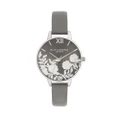 Olivia Burton Lace Detail 34mm Silver Watch