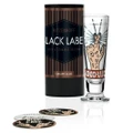 Black Label Schnapps Glass by Pietro Chiera - Fingers crossed / Good luck!