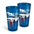 Ford Mustang Coloured Conical Glasses Set of 2
