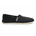 TOMS Womens Alpargata Classic Canvas Sneaker Shoes Espadrilles - Black - US 5