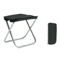 Portable Stainless Steel Camping Chair with Zipper Outdoor Hand Bag Folding Chair