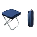 Portable Stainless Steel Camping Chair with Zipper Outdoor Hand Bag Folding Chair