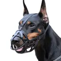 Dog Muzzle Breathable Basket Muzzles for Anti-Biting Barking and Chewing Dog Mouth Cover-Black, XS