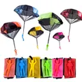 Parachute Toy 6 Pieces Set Free Throwing Outdoor Childrens Flying Toys-Multicolor