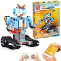 STEM Building Blocks Robot for Kids Remote Control Educational Puzzle Building Block Toys Kits-Blue