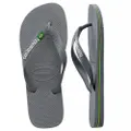 Havaianas Brazil Logo Cinza Steel Grey Mens/Womens Thongs/Flip Flops/Sandals