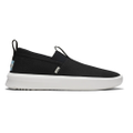 TOMS Mens Canvas Slip On Shoes Casual Sneakers Breathable Espadrilles - Black - US 11