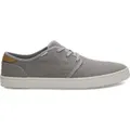 TOMS Mens Canvas Casual Sneakers Low Summer Shoes - Grey - US 11