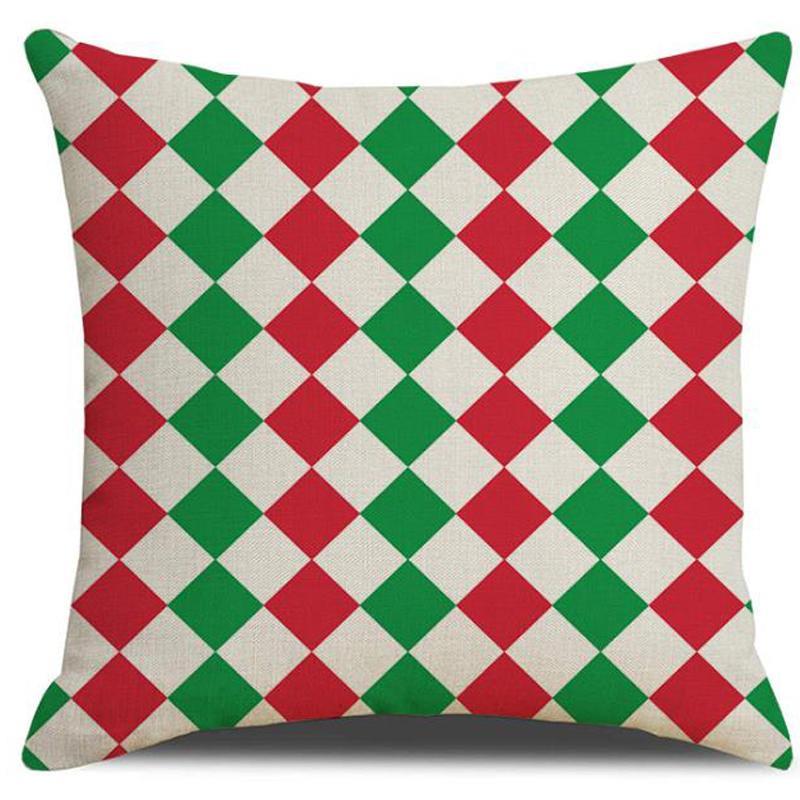 Vicanber Christmas Pillow Case Sofa Throw Cushions Cover Xmas Home Bed Decoration 18x18'' (# 2)