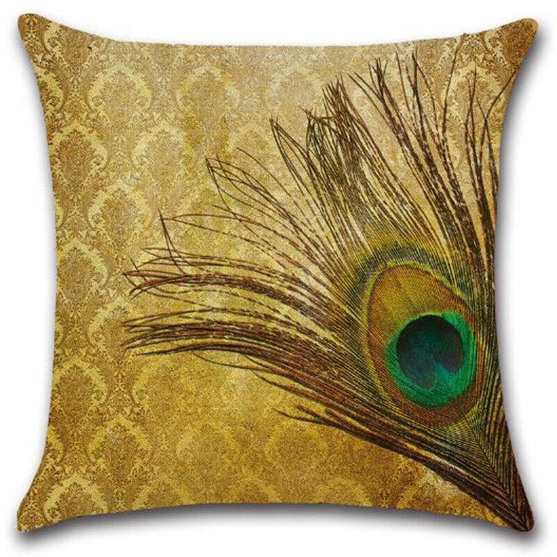 Vicanber Teal Blue&Green Pea Feather Pillow Case Cushion Covers Soft Sofa Room Decors (# 1)