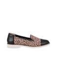 Womens Hush Puppies Demi Blush Spotted Leopard Flats Casual Leather Shoes