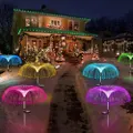 Solar Jellyfish-Shaped Ground Lights Patio Stake Walkway Lamp Outdoor Garden Decor Multicolor