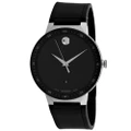 Movado Men's Sapphire Black Dial Watch - 607406