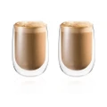 Baccarat Barista Cafe Set of 2 Double Wall Thermal Glass Tumblers Size 450ml