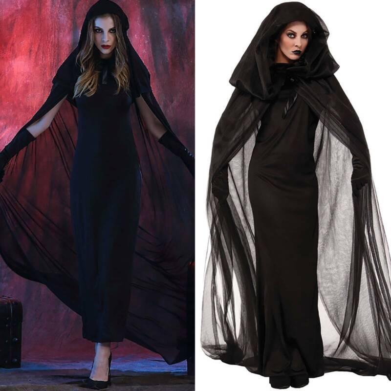 GoodGoods Women Halloween Costume Witch Wizard Evil Vampire Cosplay Gothic Fancy Dress (2XL)
