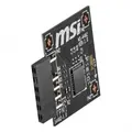 MSI NIC-MSI-TPM2.0-4462 TPM 2.0 Module Interface: SPI Support: Intel 400/500 Series AMD B550/A520 Windows 10 TPM 2.0 3 Year Warranty