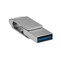 Shintaro USB-C and USB-A Pocket Disk Drive (Silver) - 64GB