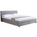 Nicole Double Bed with Drawers
