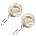 2pcs Stainless Steel Flannel Coffee Filter Bags Strainer Pouch (Assorted Color)