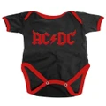 AC/DC Baby Grow Horns Band Logo new Official Black 0 to 24 Months