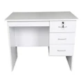 HEQS Redfern 1.2m Study Desk with 3 Drawers-White