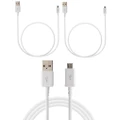 3Pc 1M Usb Charging Cable Micro Usb Connector For Samsung Htc Sony Windows 3X