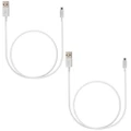 2X 1M Usb Charging Cable Micro Usb Connector For Samsung Htc Sony Windows