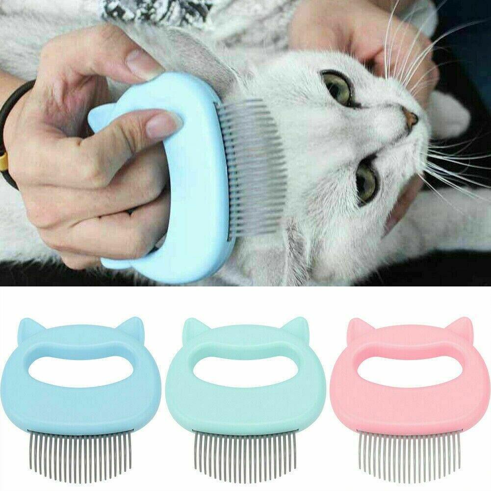 Relaxing Cat Comb Massager Pet Grooming Brush Dog Hair Removal Open KnotTool