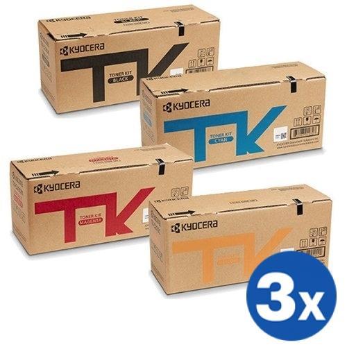 3 Sets of 4-Pack Original Kyocera TK-5284 TK5284 Toner Combo Ecosys P6235CDN, M6635CIDN [3BK,3C,3M,3Y]