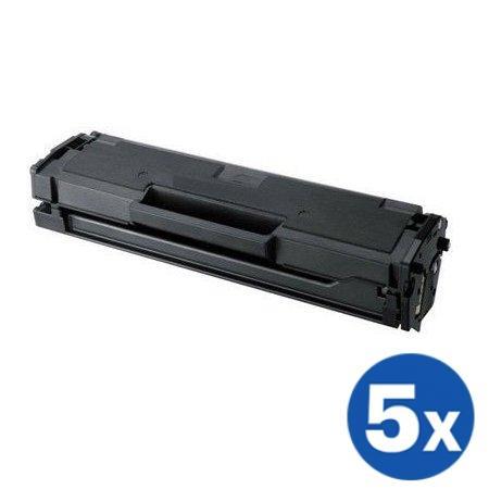 5 x Samsung ML2160/2165W, SCX3405F/FW (MLT-D101S 101) Generic Black Toner Cartridge SU698A