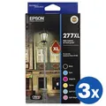 3 x Epson 277XL (C13T278892) Original High Yield Inkjet Value Pack [3BK,3C,3M,3Y,3LC,3LM]