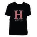 Tommy Hilfiger Men's Sleep/Loungewear Pyjama Cotton Graphic/T-Shirt Black