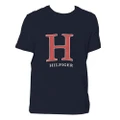 Tommy Hilfiger Men's Sleep/Loungewear Pyjama Cotton Graphic/T-Shirt Navy