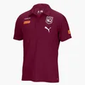 QLD Maroons NRL Mens Polo Burgundy [Size: S]