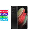 Samsung Galaxy S21 Ultra (256GB, Black, Global Ver) - Excellent - Refurbished