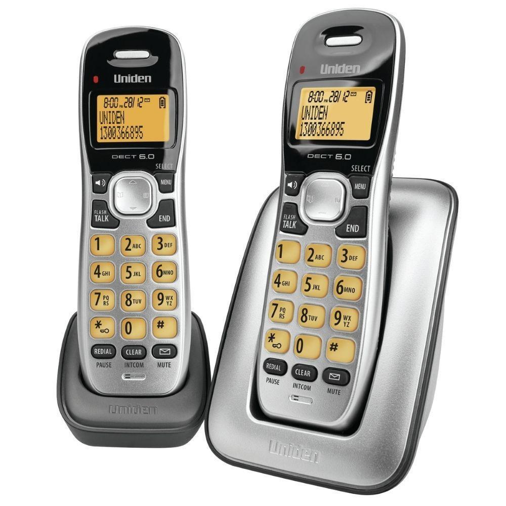 Uniden DECT Cordless Phone with Power Failure Backup - 2 Handsets DECT1715+1