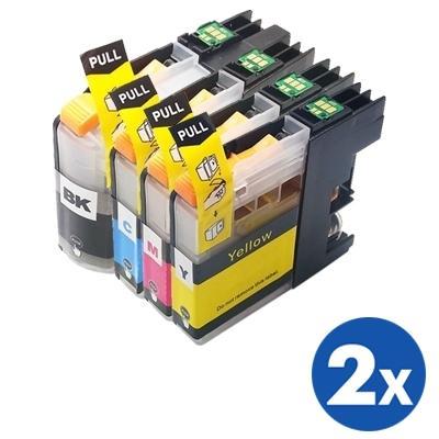 8 Pack Generic Brother LC-133 LC133 Ink Cartridges [2BK,2C,2M,2Y]