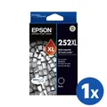 Epson 252XL Original Black High Yield Ink Cartridge - 1,100 pages [C13T253192]