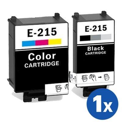 2 Pack Generic Epson 215 [BK+CL] Ink Combo [C13T215192+C13T216092]