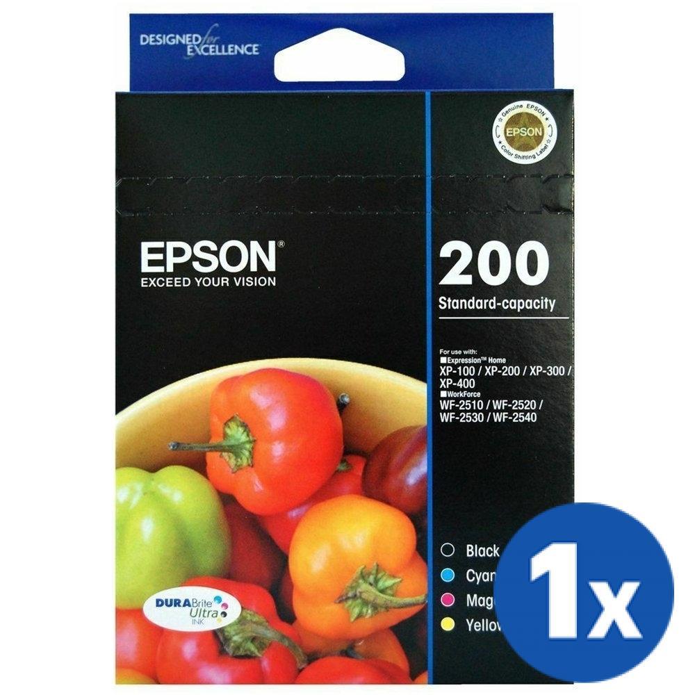 Epson 200 (C13T200692) Original Inkjet Value Pack [1BK,1C,1M,1Y]