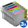 18 Pack Generic Epson 81N Series Ink Combo (3 sets) [3BK,3C,3M,3Y,3LC,3LM]