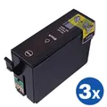3 x Epson 140 (T1401) Generic Black High Yield Inkjet Cartridge (C13T140192)