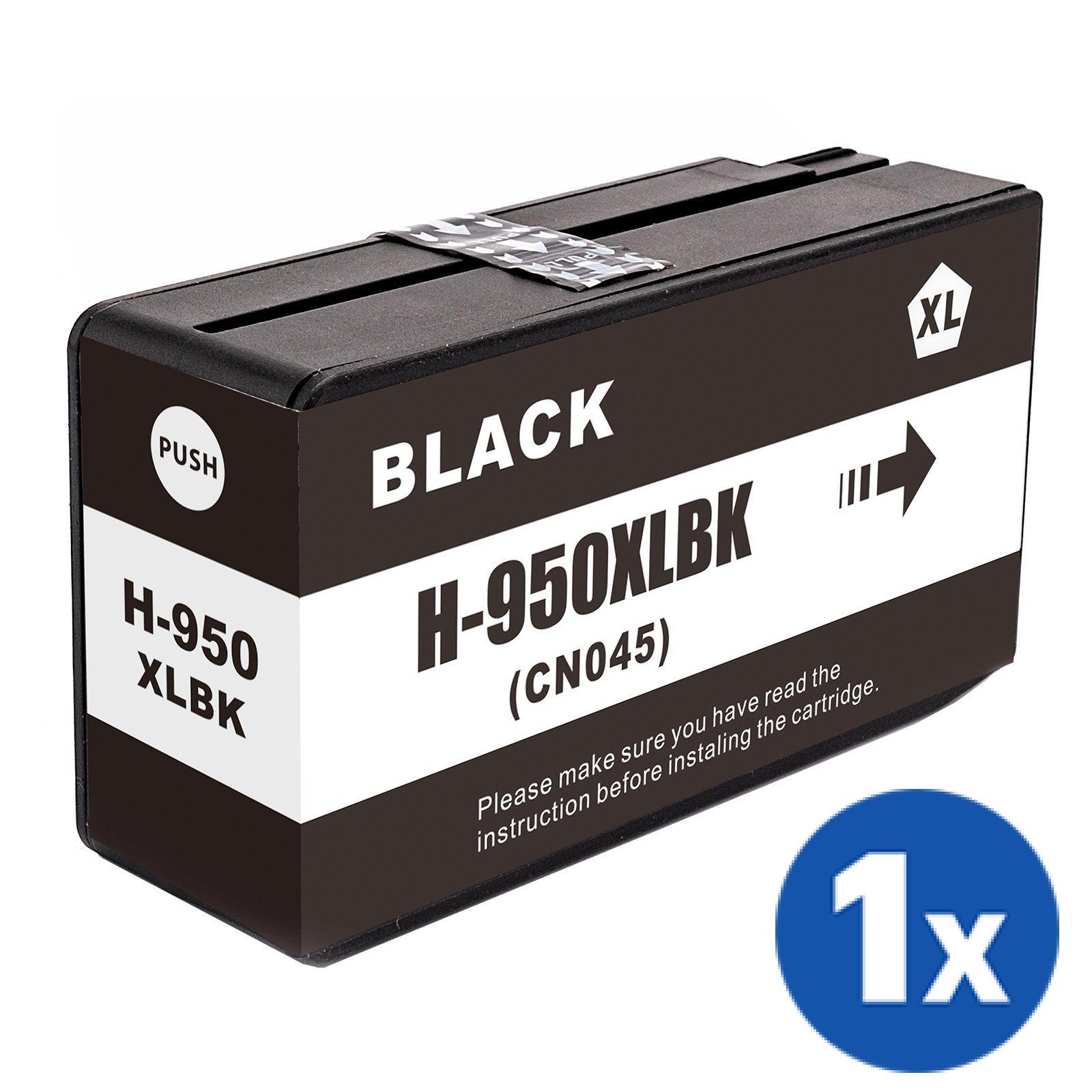 1 x HP 950XL Generic Black High Yield Inkjet Cartridge CN045AA - 2,300 Pages