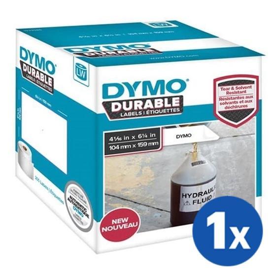 Dymo 1933086 Original Durable Industrial White Label Roll 104mm x 159mm - 200 labels per roll