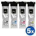 20 Pack Epson 902XL (C13T937192-C13T937492) Generic High Yield Ink Combo [5BK,5C,5M,5Y]
