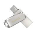 SANDISK 32GB Ultra Dual Drive Luxe USB-C & USB-A Flash Drive Memory Stick 150MB/s USB3.1 Type-C Swivel for Android Smartphones Tablets Macs PCs