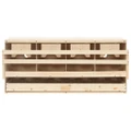 Chicken Laying Nest 4 Compartments 106x40x45 cm Solid Pine Wood vidaXL