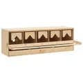 Chicken Laying Nest 5 Compartments 117x33x38 cm Solid Pine Wood vidaXL